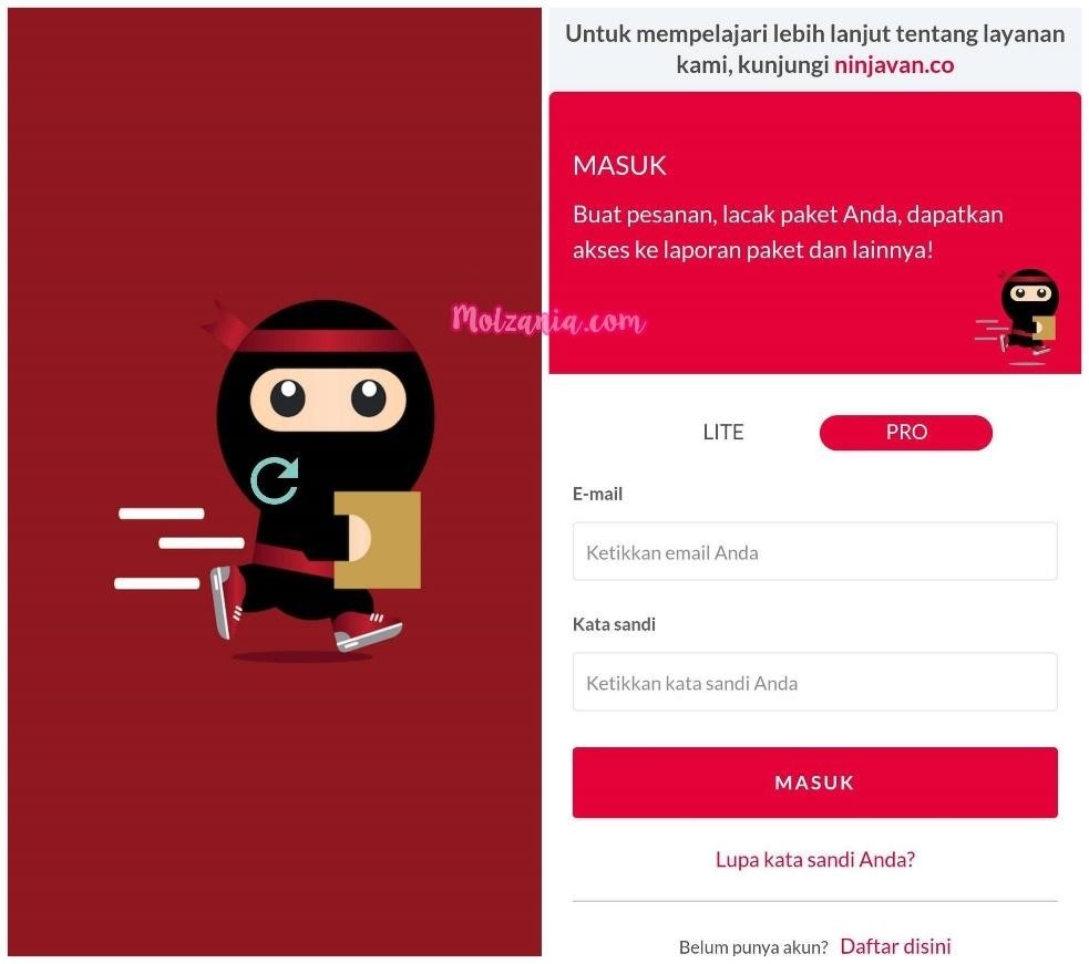 aplikasi smartphone ninja xpress