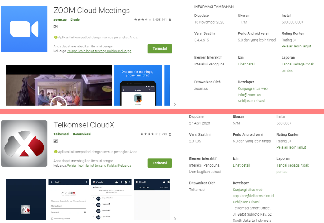perbandingan zoom vs cloudx