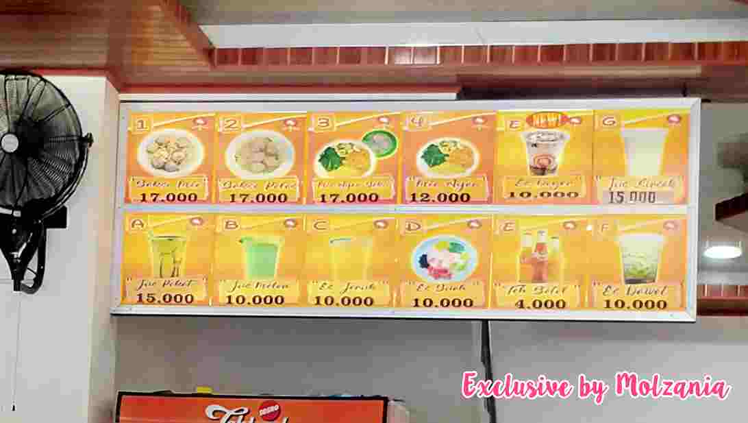 harga dan menu bakso sony lampung