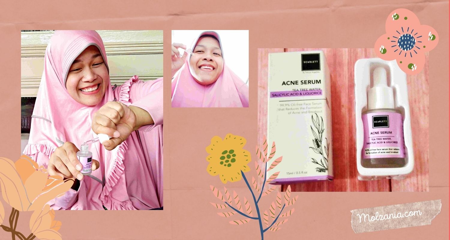 review scarlett brightening acne serum untuk wajah berjerawat