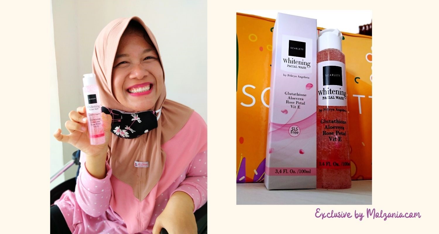 scarlett whitening facial wash review