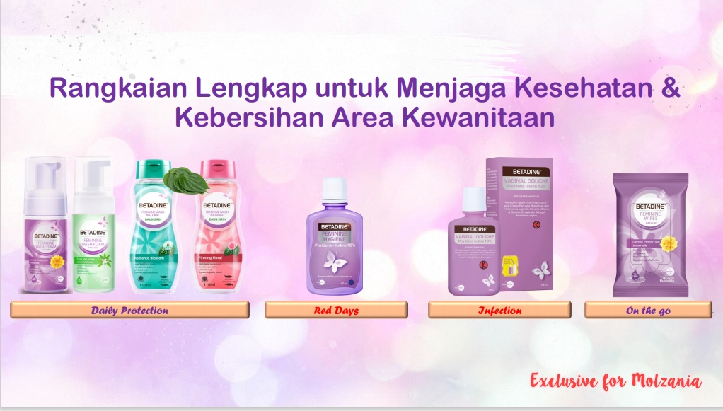 rangkaian produk perawatan lengkap betadine hygiene