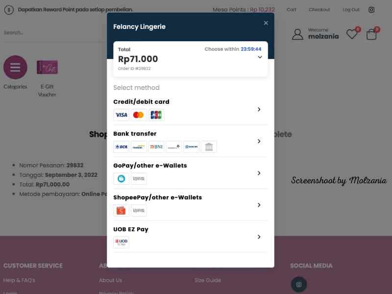 checkout pembelian