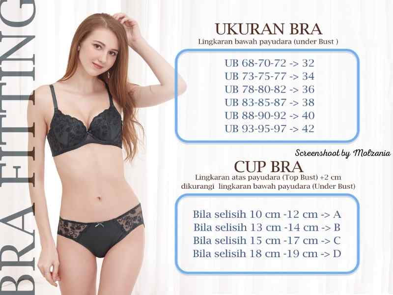 ukuran bra felancy