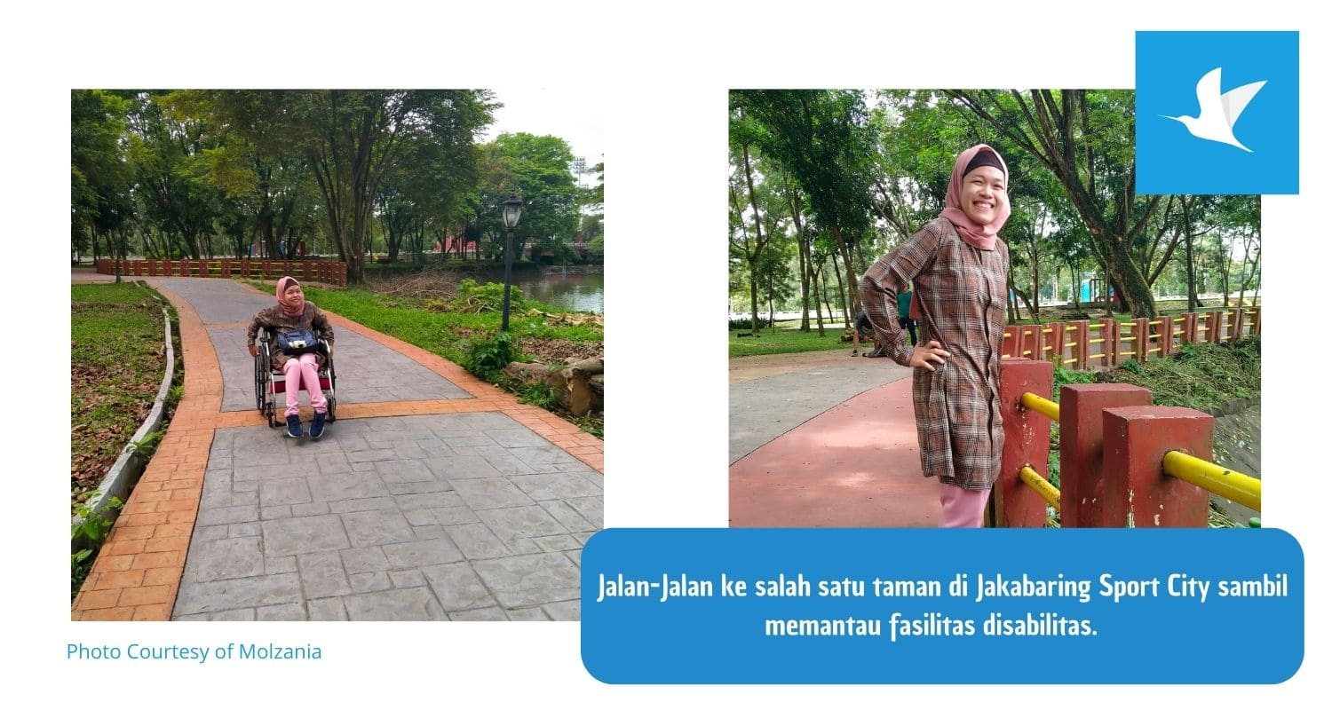main-main ke jakabaring sport city memantau fasilitas disabilitas