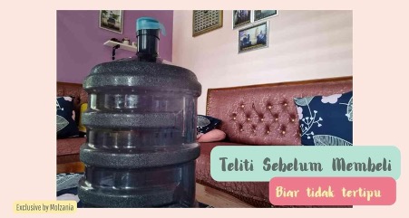 teliti galon palsu sebelum membeli