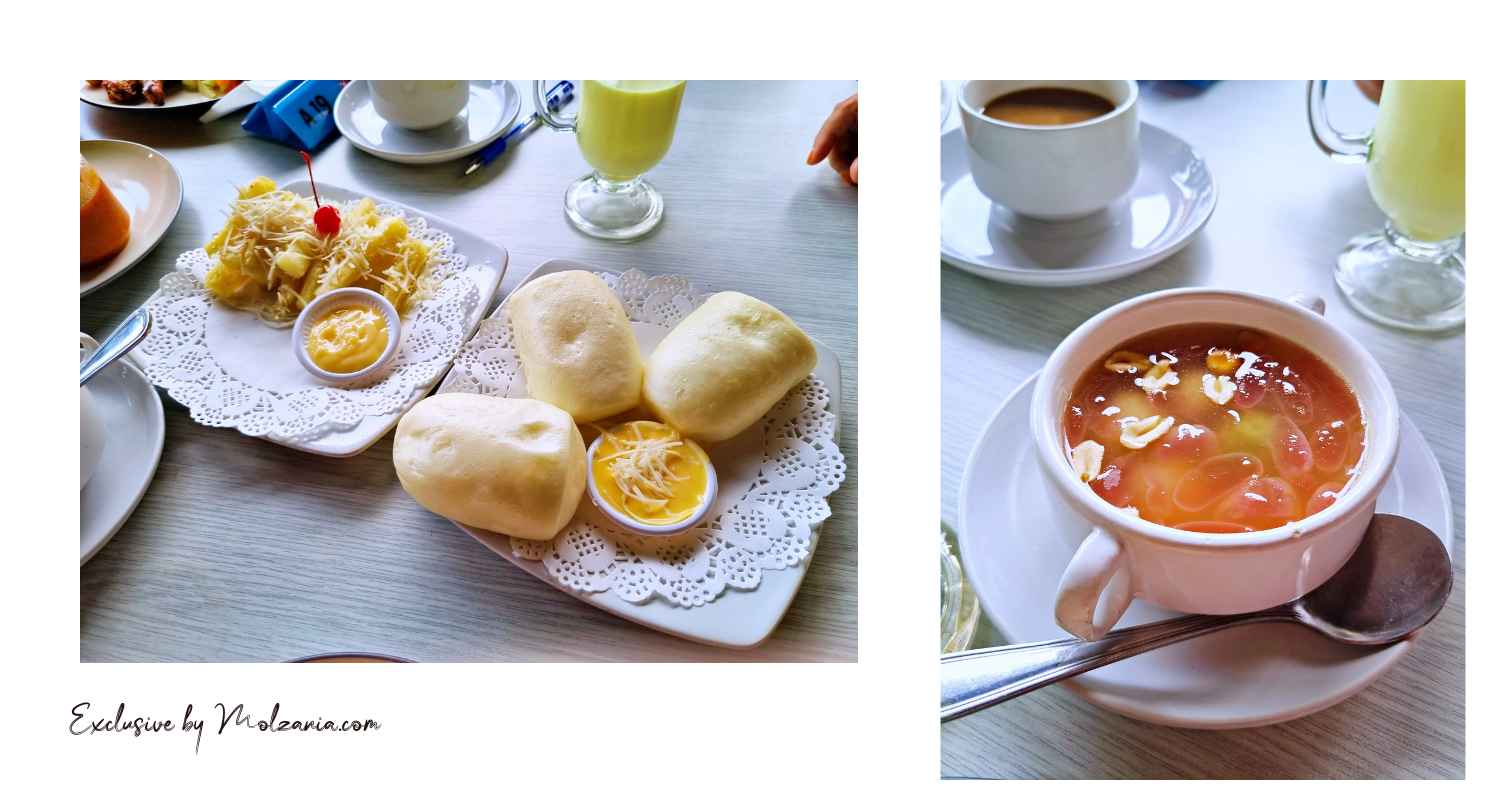Mantau, singkong goreng keju dan wedang ronde