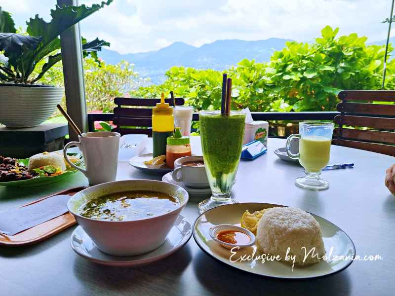 restoran cantik bogor dengan view pemandangan gunung