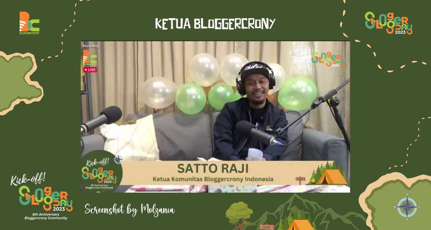 Kak Satto Raji, ketua komunitas Bloggercrony indonesia