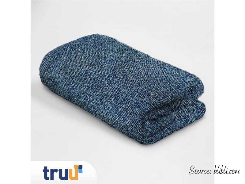 TRUU Soft Blanket Misty Blue Grey TRTB46
